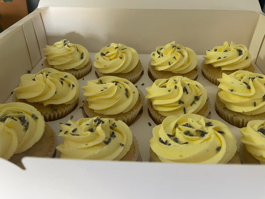 4 Pack of Lemon Lavender Cupcakes